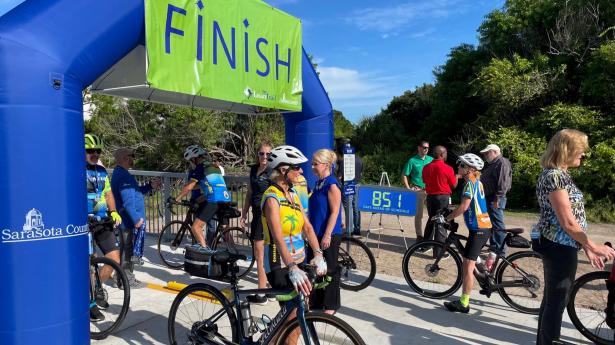 Gulf Coast Legacy Trail Fundraiser Finish Line